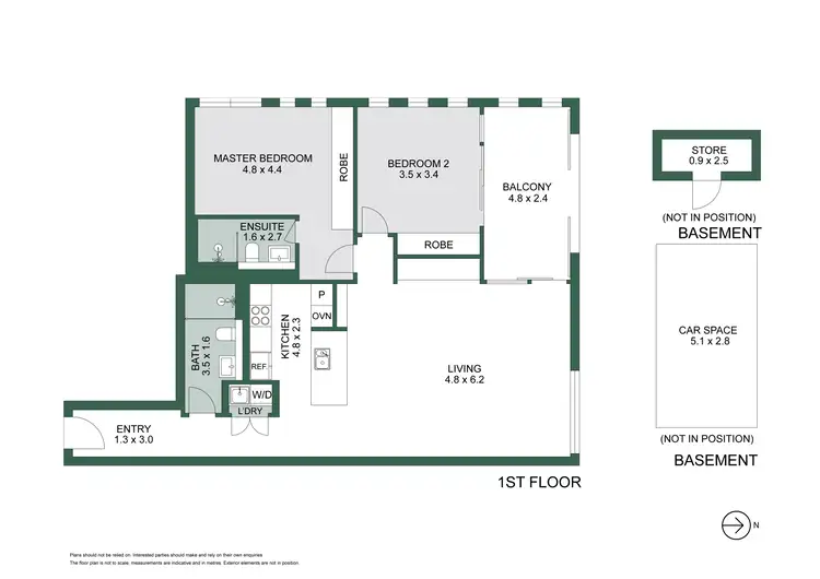 Floorplan of Homely apartment listing, 108/272 Young Street, Fitzroy VIC 3065