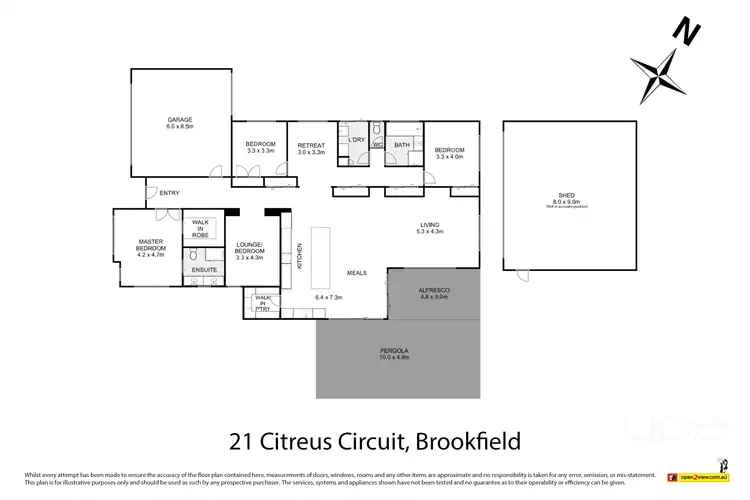 Floorplan of Homely house listing, 21 Citreus Circuit, Brookfield VIC 3338
