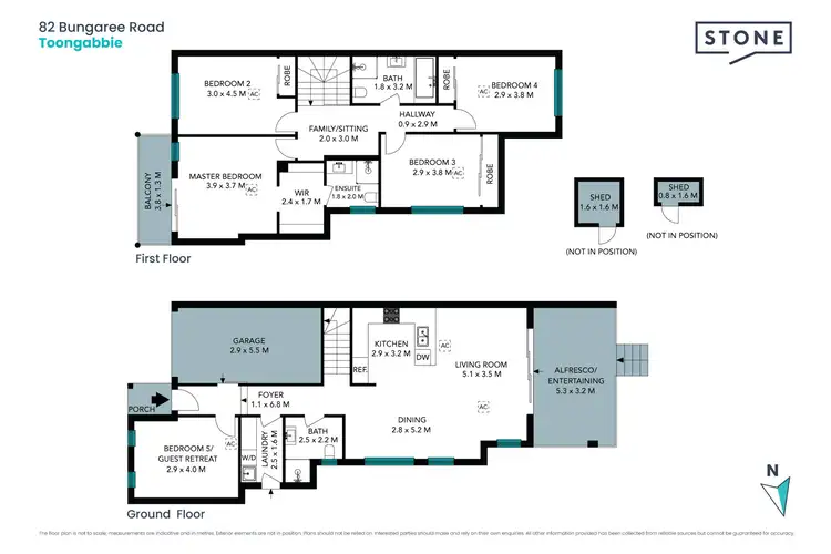 Floorplan of Homely semi-detached listing, 82 Bungaree Road, Toongabbie NSW 2146