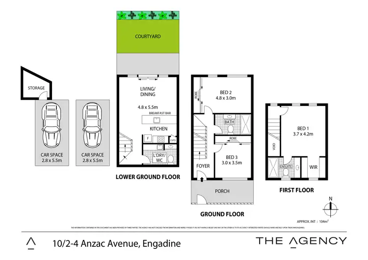 Floorplan of Homely townhouse listing, 10/2-4 Anzac Avenue, Engadine NSW 2233