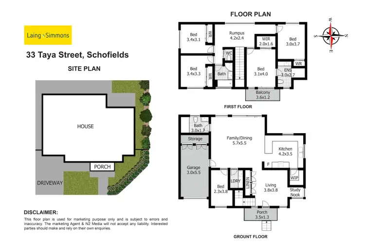 Floorplan of Homely house listing, 33 Taya Street, Schofields NSW 2762