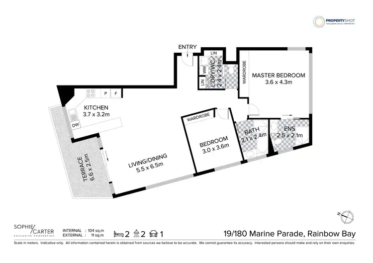 Floorplan of Homely unit listing, 19/180 Marine Parade, Rainbow Bay QLD 4225