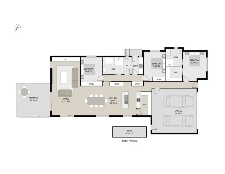 Floorplan of Homely house listing, 5 Friary Court, Riverside TAS 7250