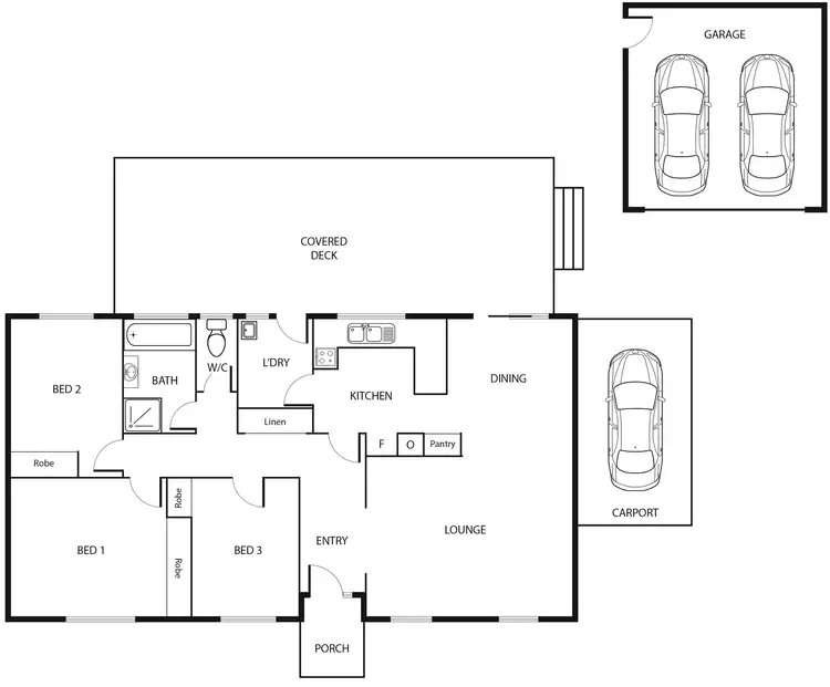 Floorplan of Homely house listing, 33 Harricks Crescent, Monash ACT 2904