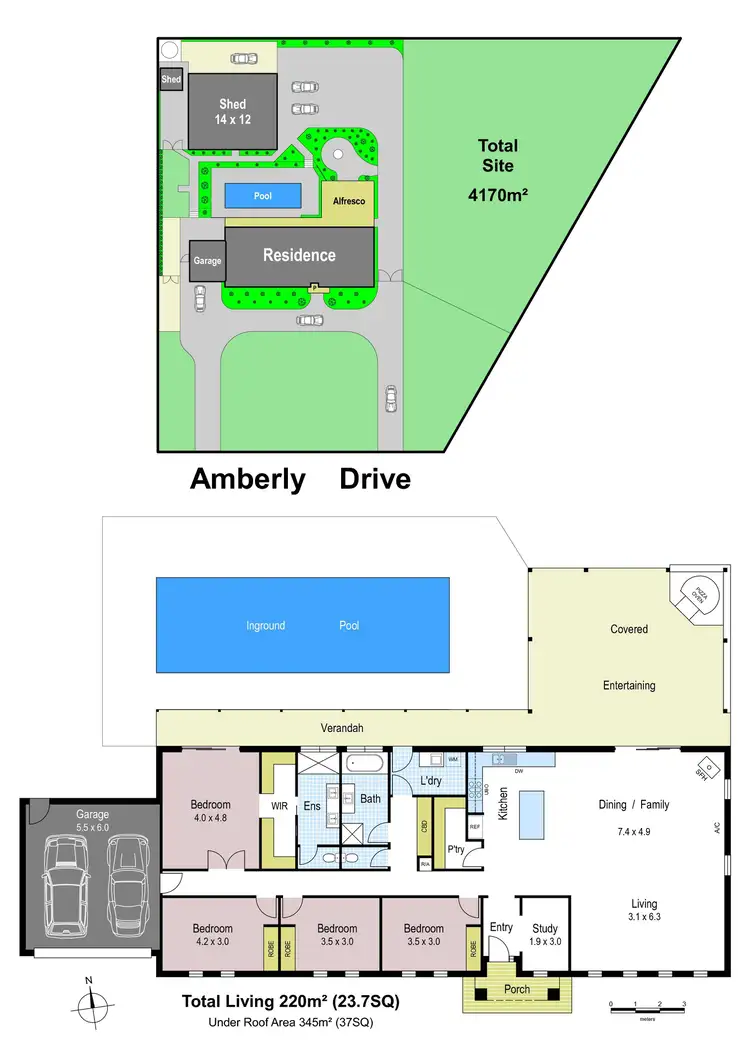 Floorplan of Homely house listing, 19 Amberly Drive, Drouin VIC 3818