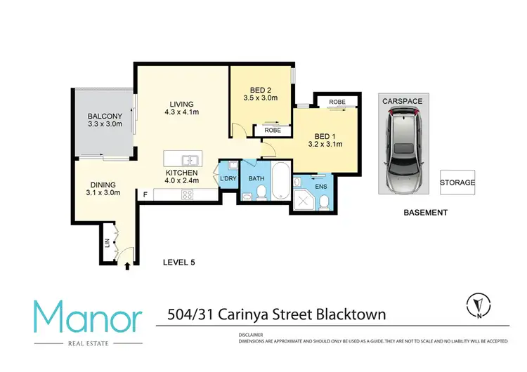 Floorplan of Homely apartment listing, 504/31 Carinya Street, Blacktown NSW 2148