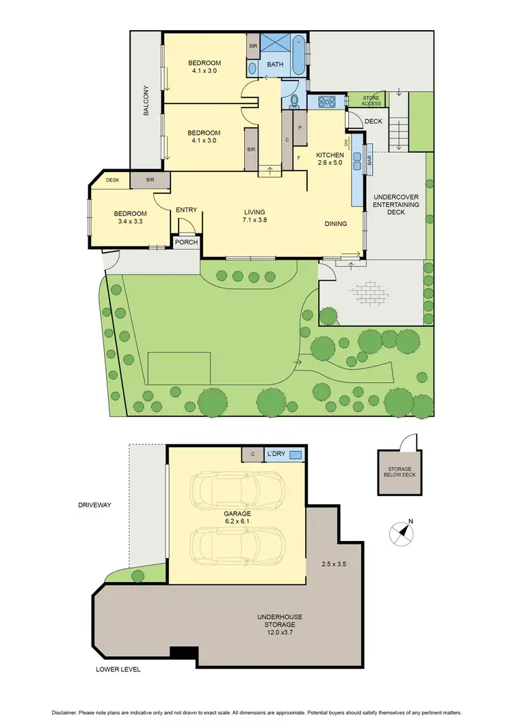 Floorplan of Homely townhouse listing, 1/8 Fawkner Road, Pascoe Vale VIC 3044