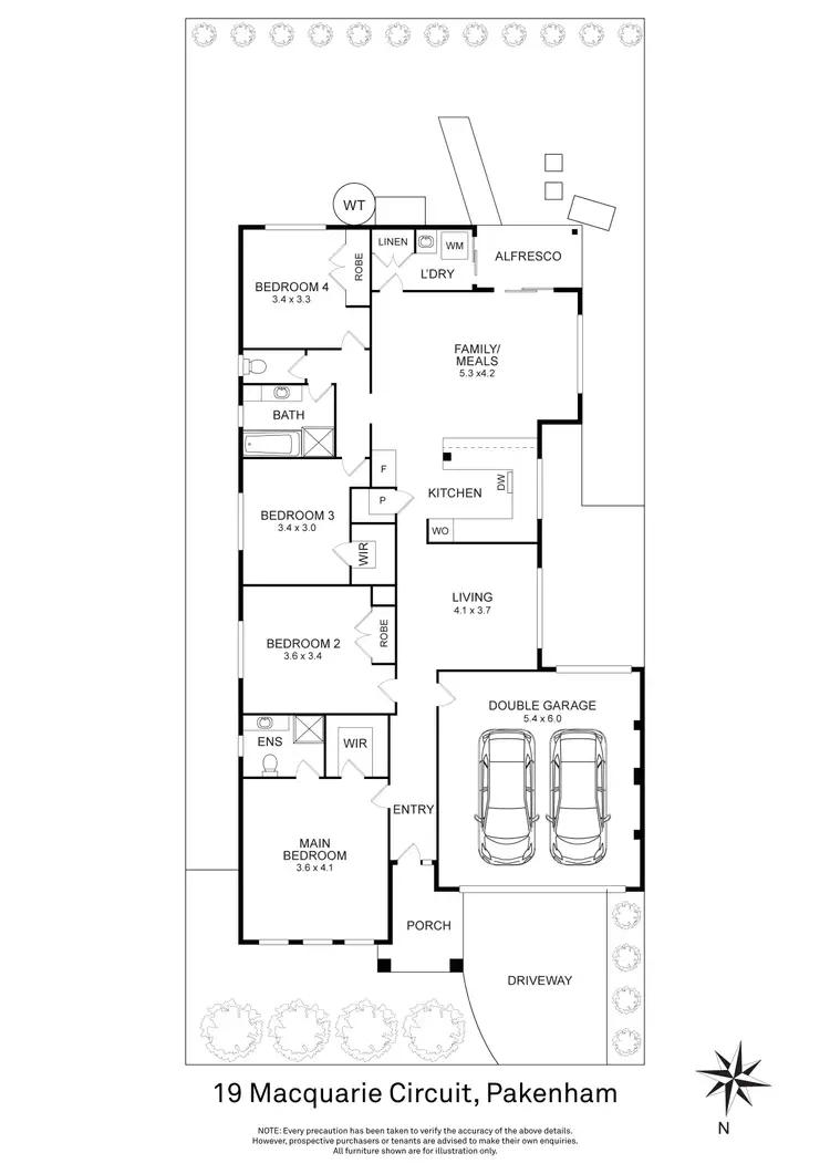 Floorplan of Homely house listing, 19 Macquarie Circuit, Pakenham VIC 3810