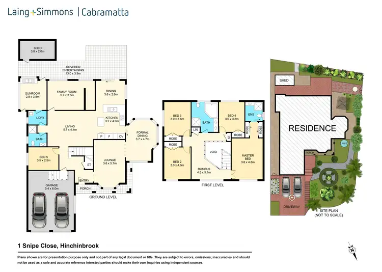 Floorplan of Homely house listing, 1 Snipe Close, Hinchinbrook NSW 2168
