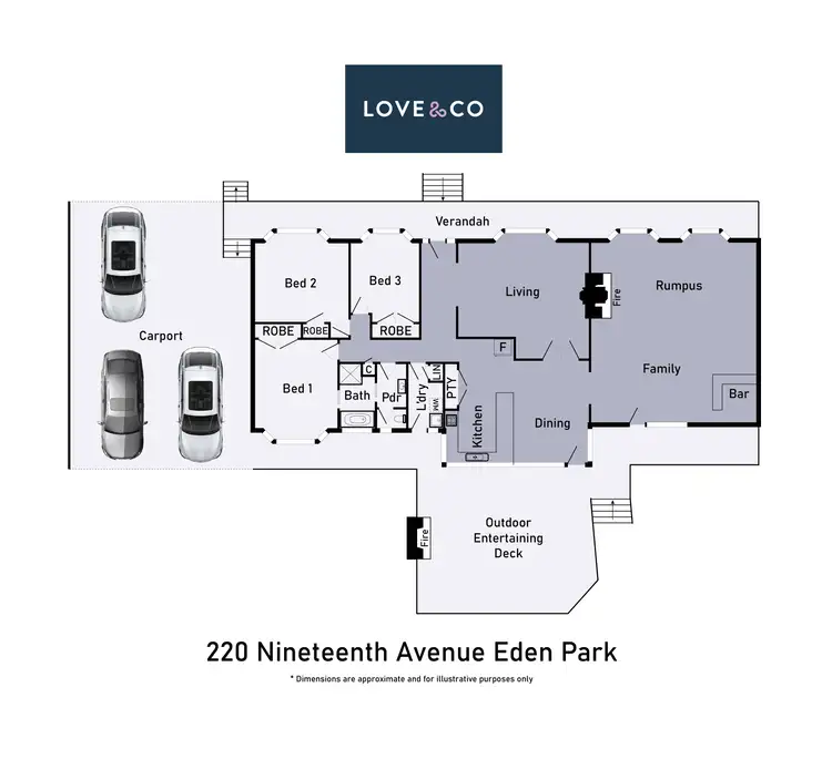 Floorplan of Homely house listing, 220 Nineteenth Avenue, Eden Park VIC 3757