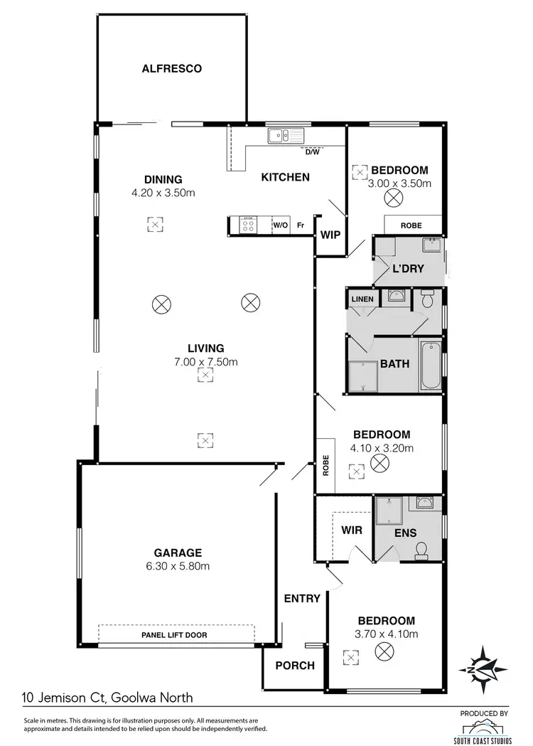 Floorplan of Homely house listing, 10 Jemison Court, Goolwa North SA 5214