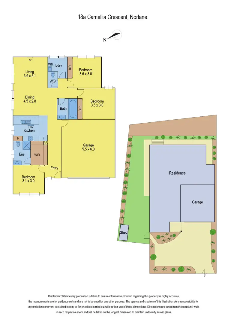 Floorplan of Homely unit listing, 18A Camellia Crescent, Norlane VIC 3214