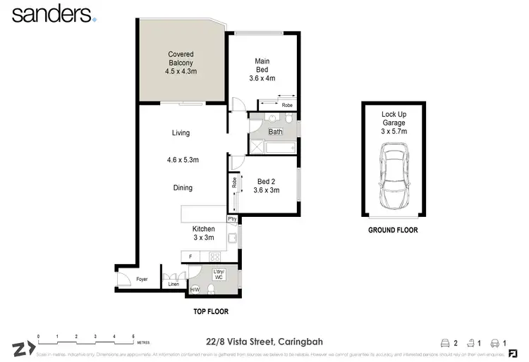 Floorplan of Homely unit listing, 22/8-10 Vista Street, Caringbah NSW 2229