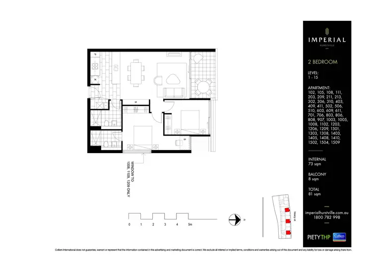 Floorplan of Homely apartment listing, 1410/23-31 Treacy Street, Hurstville NSW 2220