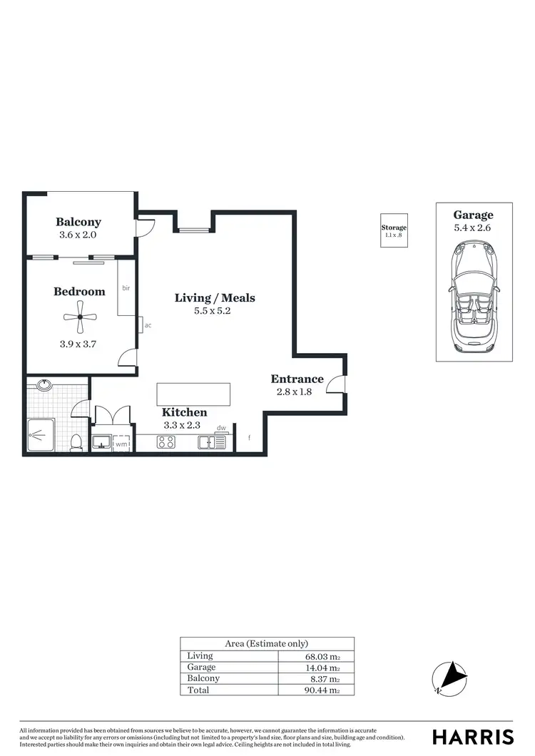 Floorplan of Homely unit listing, 5/9 City View Boulevard, Lightsview SA 5085