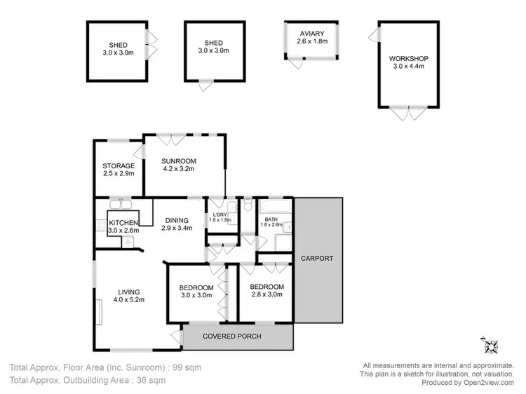 Floorplan of Homely house listing, 6 Sandy Point Avenue, Dodges Ferry TAS 7173