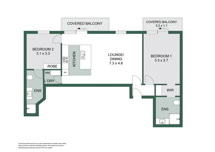 Floorplan of Homely apartment listing, 20405/99 Esplanade, Cairns City QLD 4870
