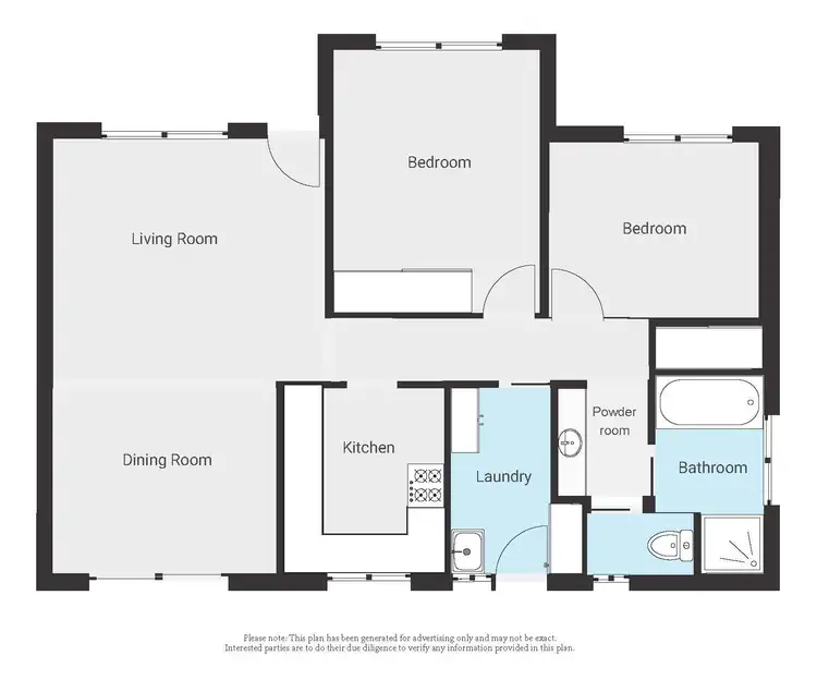 Floorplan of Homely townhouse listing, 2/567 Seymour Street, Lavington NSW 2641