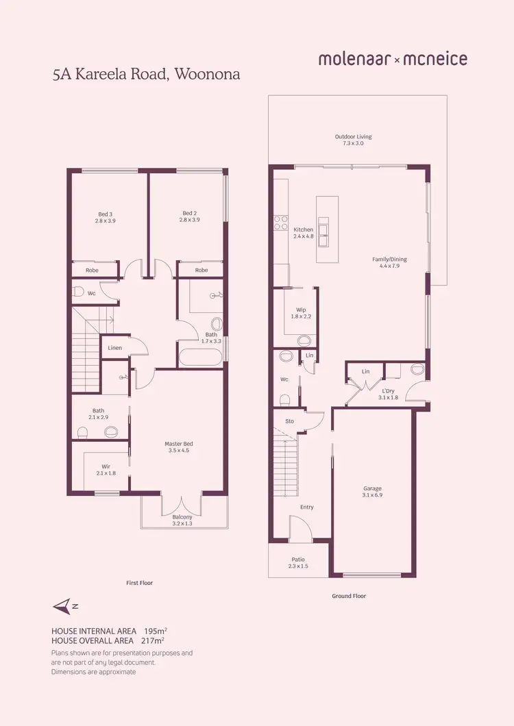 Floorplan of Homely semi-detached listing, 5B Kareela Road, Woonona NSW 2517