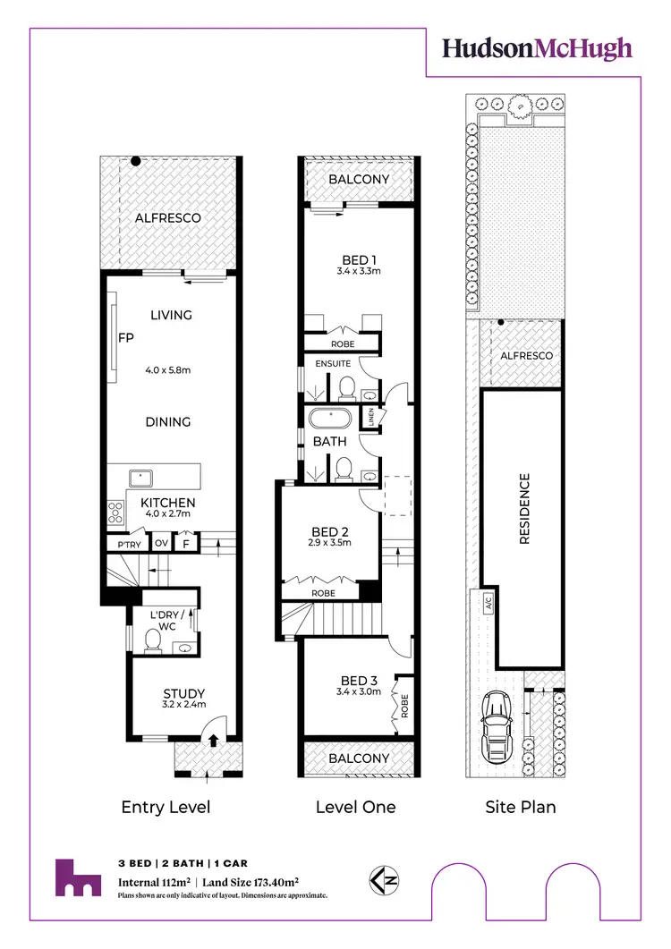 Floorplan of Homely townhouse listing, 95a Flood Street, Leichhardt NSW 2040