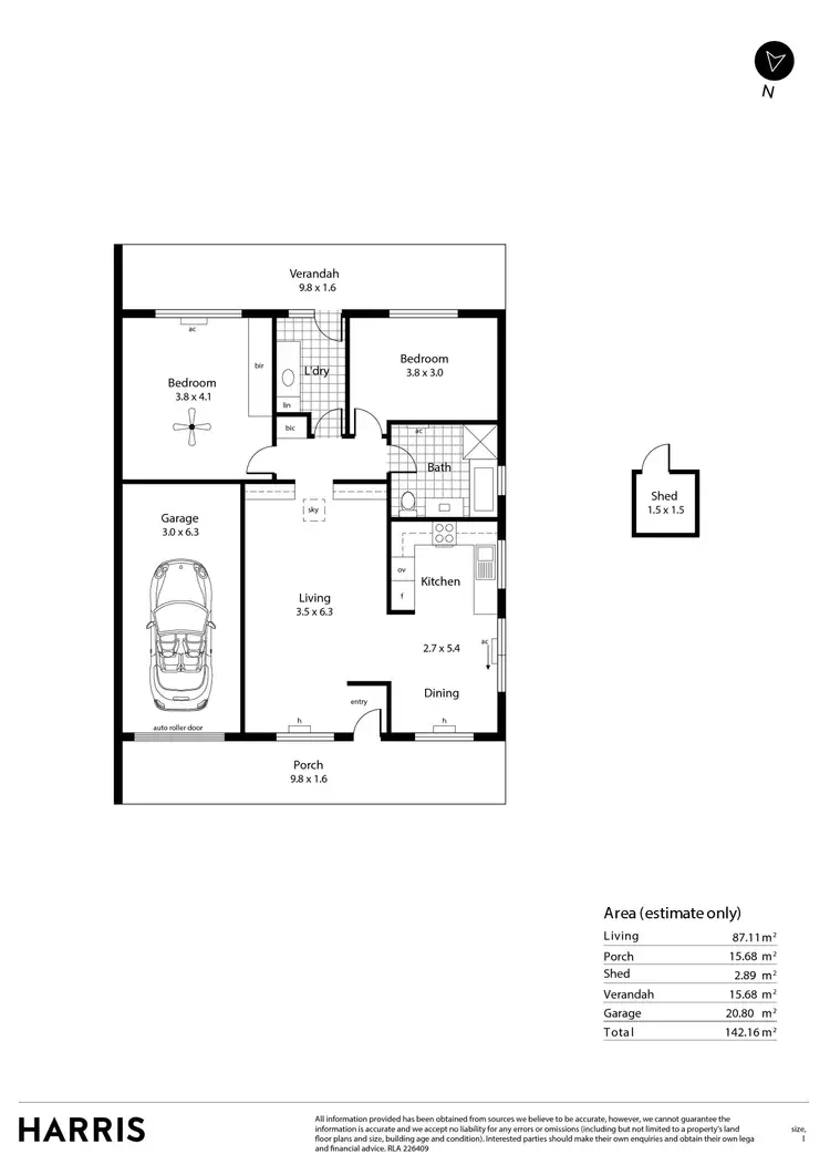 Floorplan of Homely unit listing, 9/1 Barracks Lane, Bridgewater SA 5155