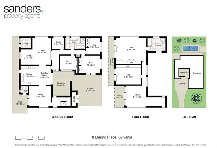 Floorplan of Homely house listing, 8 Merino Place, Sylvania NSW 2224