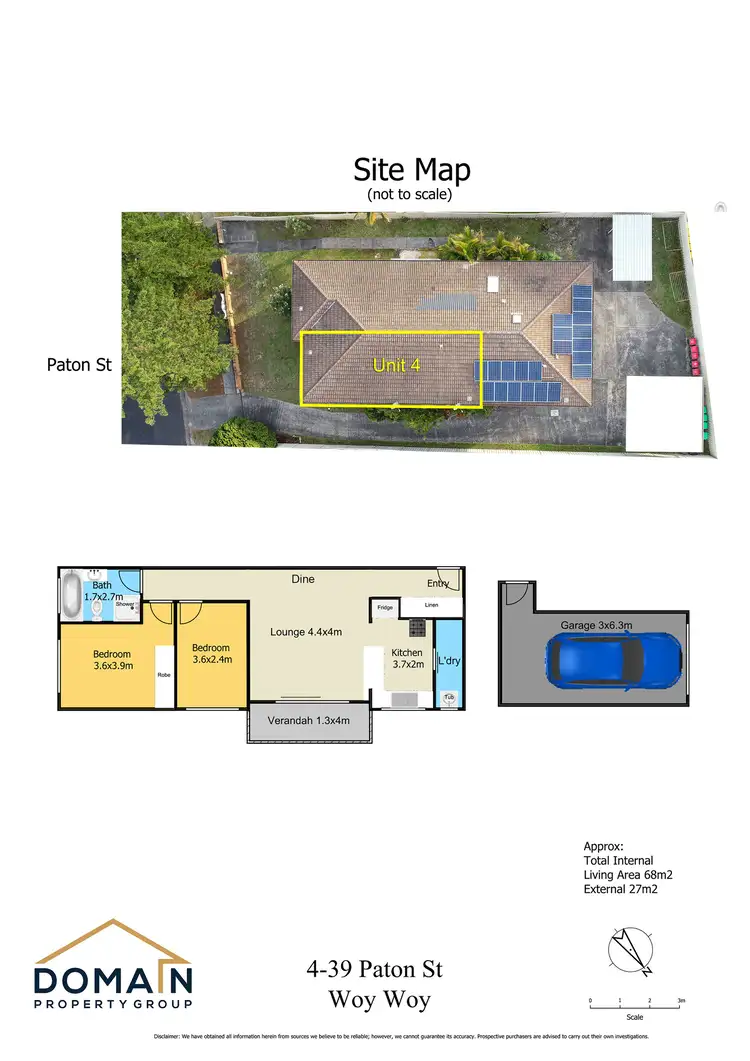 Floorplan of Homely unit listing, 4/39 Paton Street, Woy Woy NSW 2256