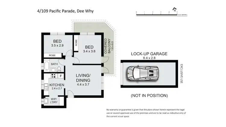 Floorplan of Homely apartment listing, 4/109 Pacific Parade, Dee Why NSW 2099