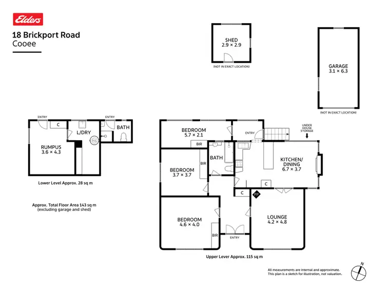 Floorplan of Homely house listing, 18 Brickport Road, Cooee TAS 7320