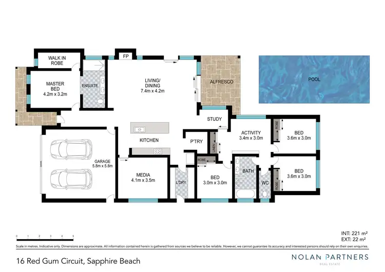 Floorplan of Homely house listing, 16 Red Gum Circuit, Sapphire Beach NSW 2450