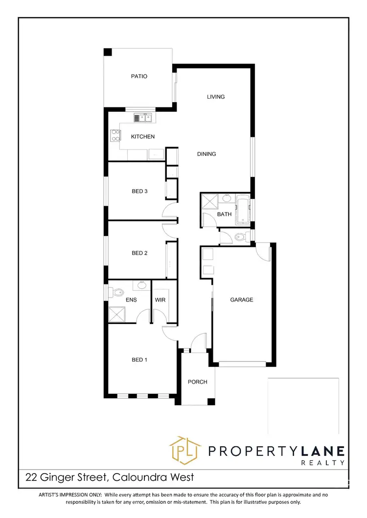 Floorplan of Homely house listing, 22 Ginger Street, Caloundra West QLD 4551