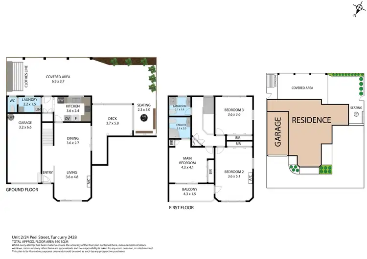 Floorplan of Homely townhouse listing, 4/24 Peel Street, Tuncurry NSW 2428