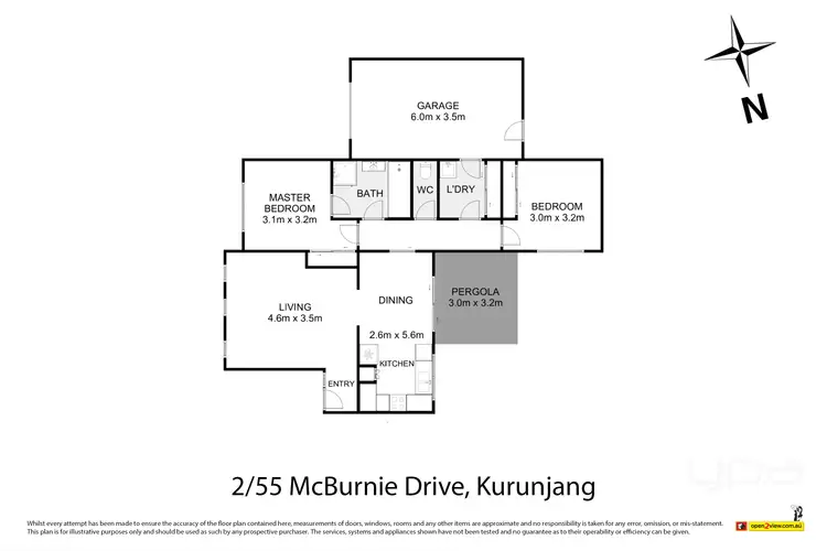 Floorplan of Homely house listing, 2/55 Mcburnie Drive, Kurunjang VIC 3337