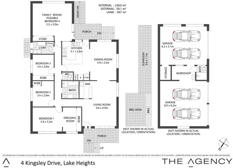 Floorplan of Homely house listing, 4 Kingsley Drive, Lake Heights NSW 2502