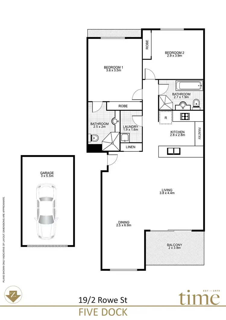 Floorplan of Homely apartment listing, 19/2 Rowe Street, Five Dock NSW 2046