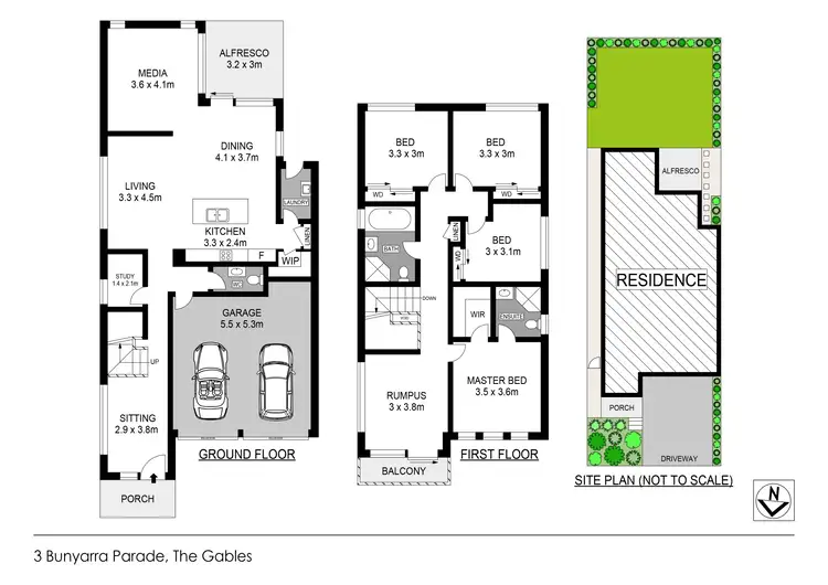 Floorplan of Homely house listing, 3 Bunyarra Parade, Box Hill NSW 2765