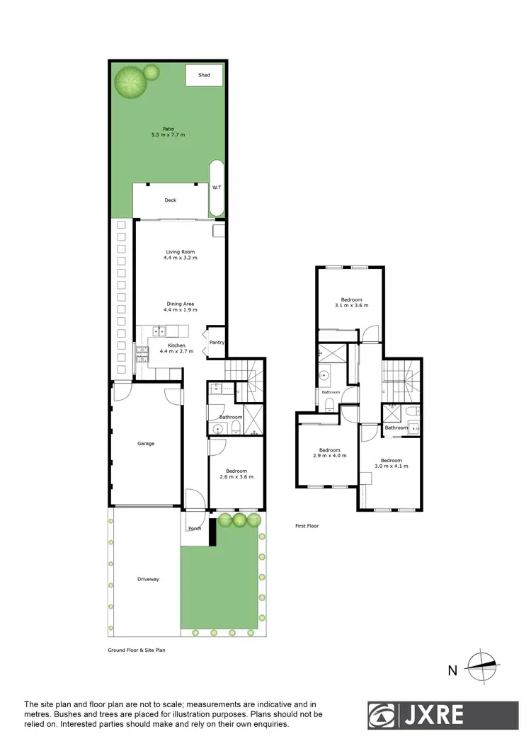 Floorplan of Homely townhouse listing, 2/122 Kanooka Grove, Clayton VIC 3168