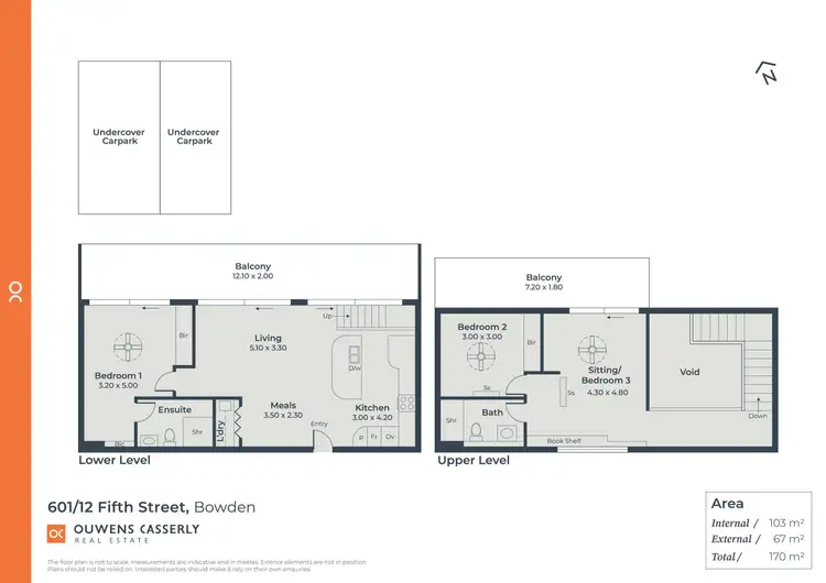Floorplan of Homely apartment listing, 601/12 Fifth Street, Bowden SA 5007
