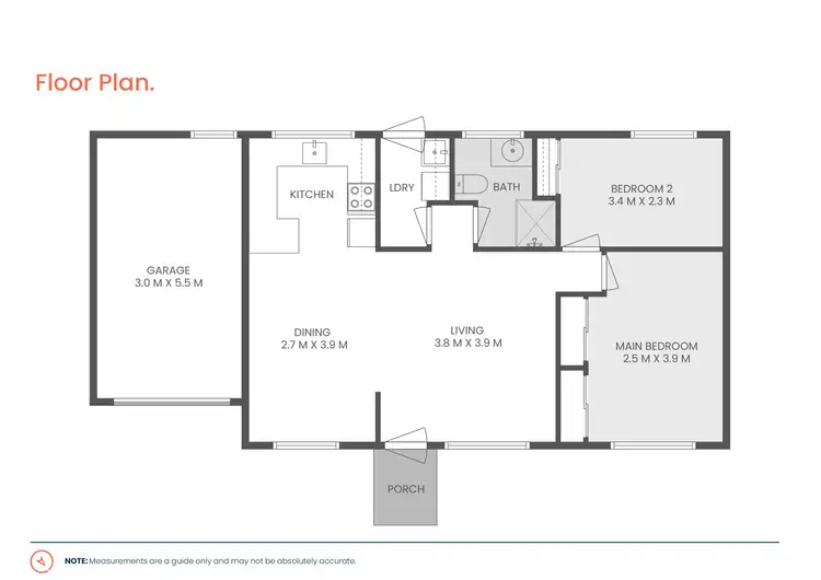Floorplan of Homely unit listing, 1/9 Matai Close, Thornton NSW 2322