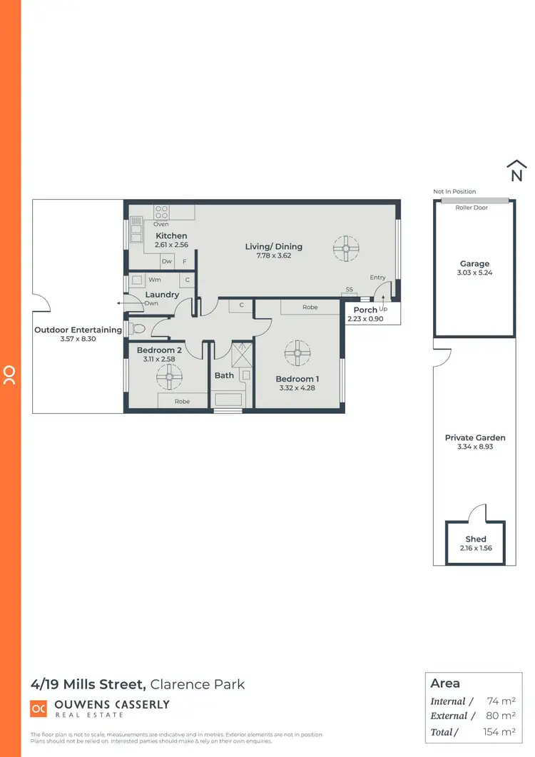 Floorplan of Homely unit listing, 4/19 Mills Street, Clarence Park SA 5034