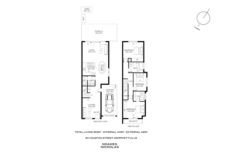 Floorplan of Homely house listing, 4C Houston Street, Morphettville SA 5043