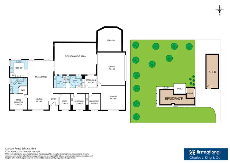 Floorplan of Homely house listing, 12 Scott Road, Echuca VIC 3564