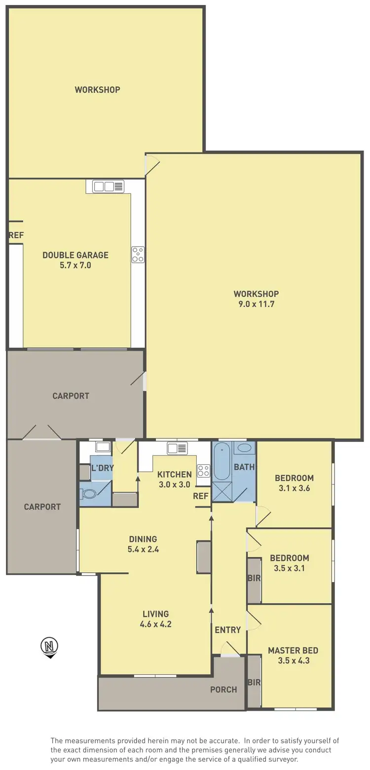 Floorplan of Homely house listing, 93 Hilma Street, Sunshine West VIC 3020