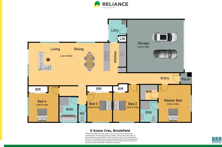 Floorplan of Homely house listing, 5 Gosse Crescent, Brookfield VIC 3338