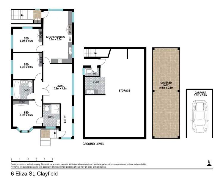 Floorplan of Homely house listing, 6 Eliza Street, Clayfield QLD 4011