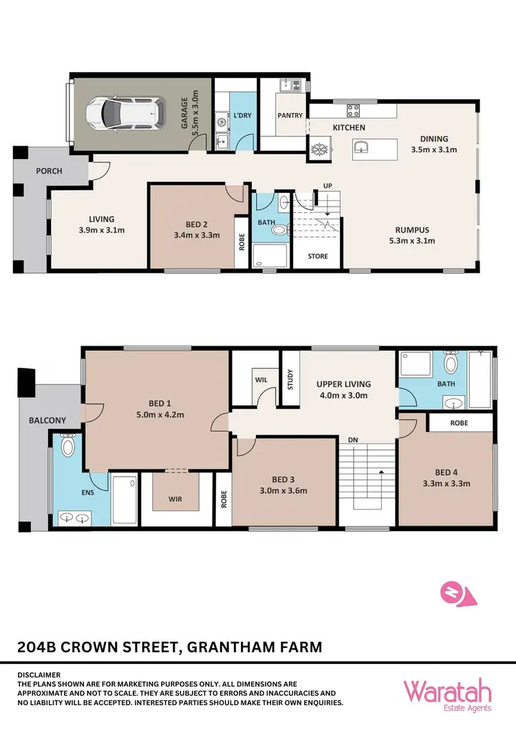 Floorplan of Homely semi-detached listing, 204B Crown Street, Riverstone NSW 2765
