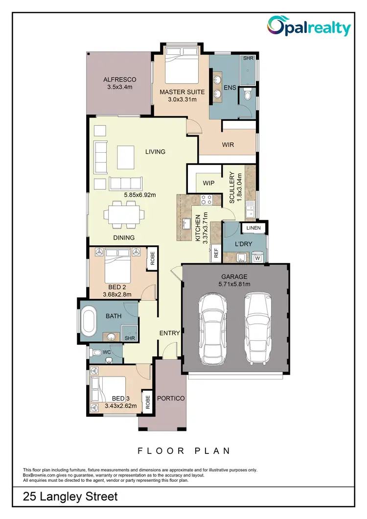 Floorplan of Homely house listing, 25 Langley Street, Lakelands WA 6180