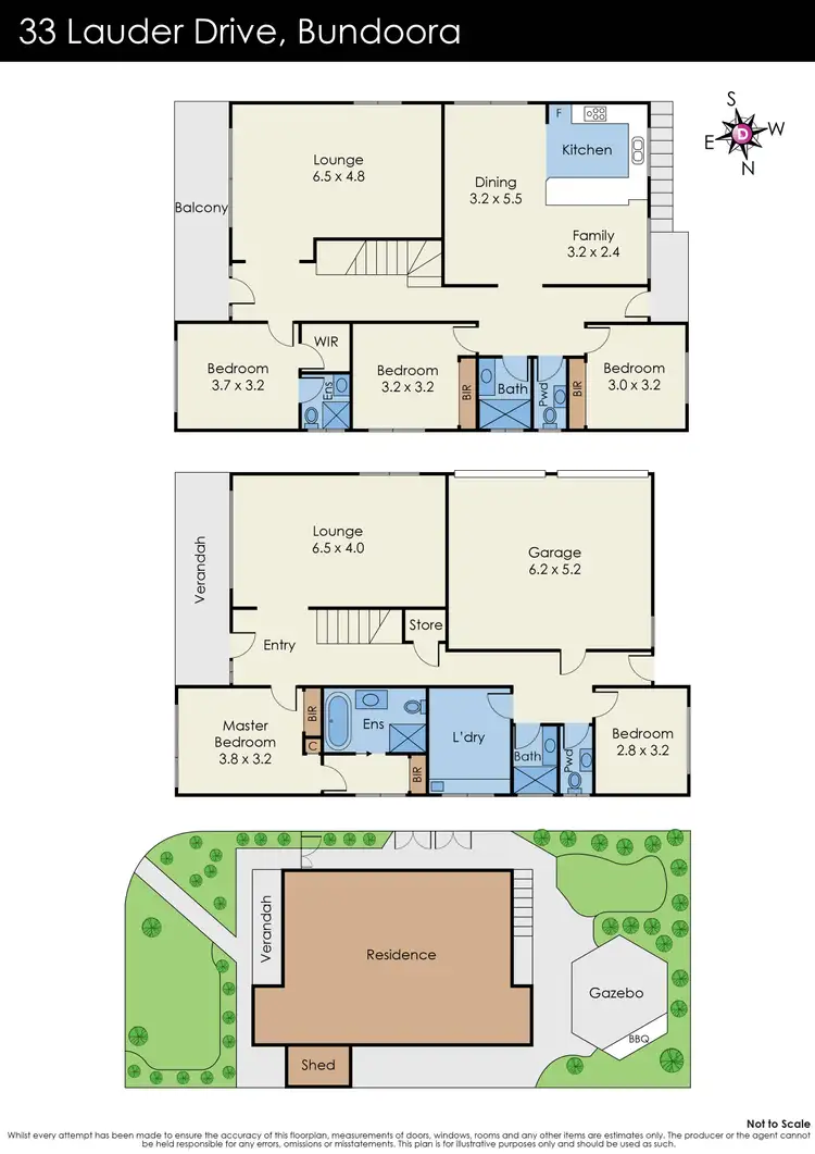 Floorplan of Homely house listing, 33 Lauder Drive, Bundoora VIC 3083