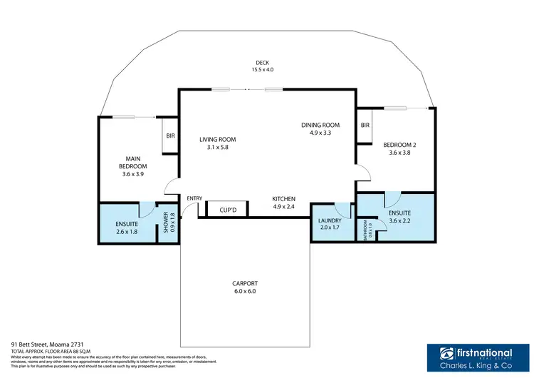Floorplan of Homely house listing, 3 Riverspa/91A Betts Street, Moama NSW 2731
