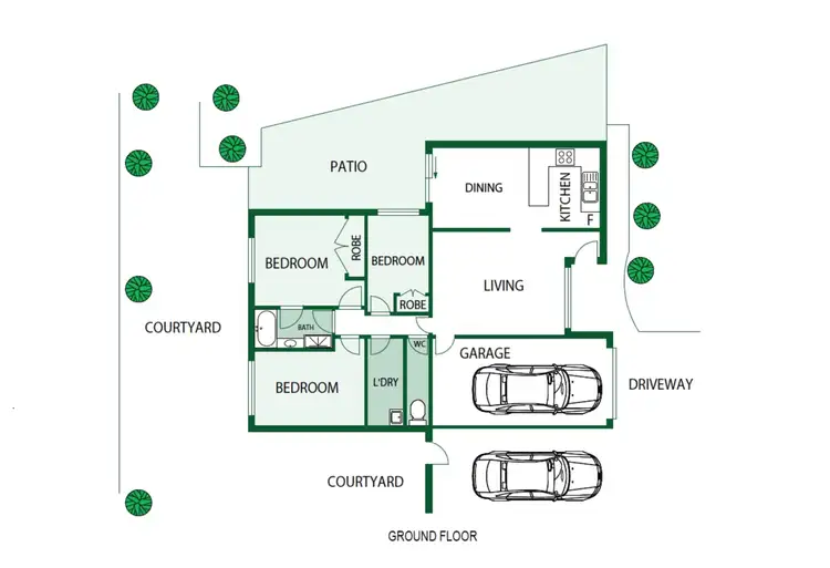 Floorplan of Homely townhouse listing, 10/15 Stace Place, Gordon ACT 2906
